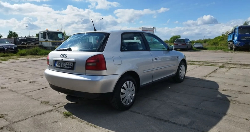 Audi A3 cena 4900 przebieg: 257408, rok produkcji 2000 z Miłakowo małe 704